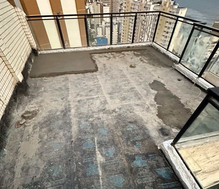 Registro depois da impermeabilização